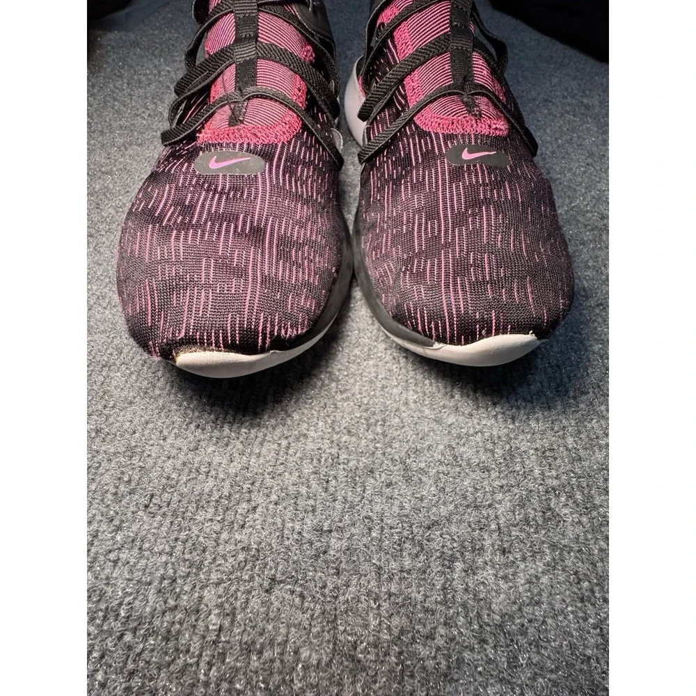 Nike Womens Flex Running Minimalist Shoe‎ Sz 11 Black Pink Boat Water
